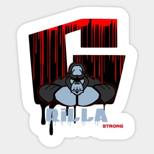 Gorilla strong Sticker